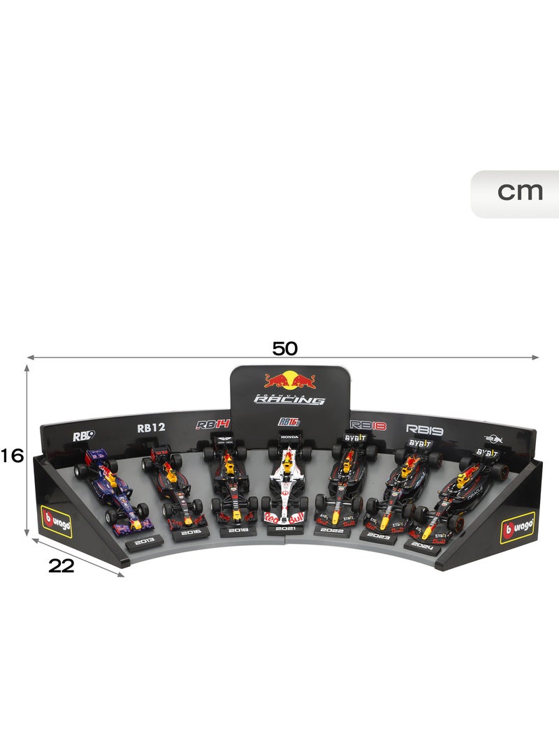 Burago coffret de 7 voitures de collection red bull f1 1:43 avec présentoir N/A - Kiabi