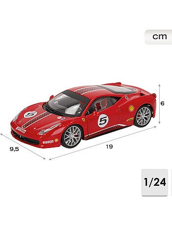 Burago ferrari 458 challenge model car nº5 1:24