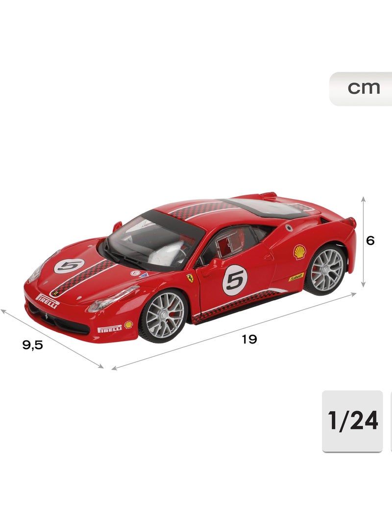 Burago ferrari 458 challenge model car nº5 1:24 N/A - Kiabi