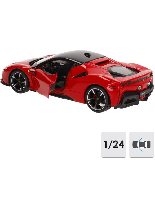 Burago ferrari sf90 stradale modèle réduit 1:24 - Kiabi