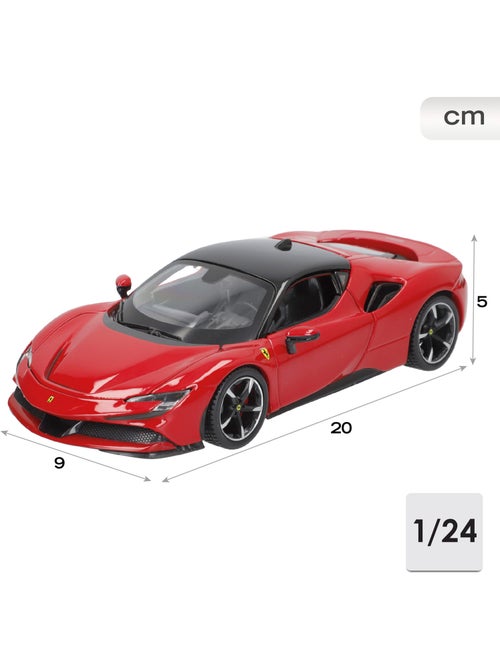Burago ferrari sf90 stradale modèle réduit 1:24 - Kiabi