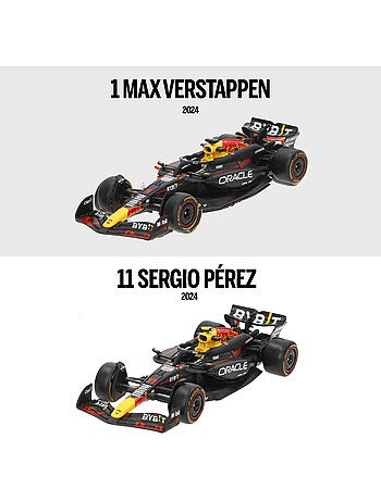 Burago set 2 voitures 1:43 oracle red bull rb20 max verstappen et sergio pérez f1 2024