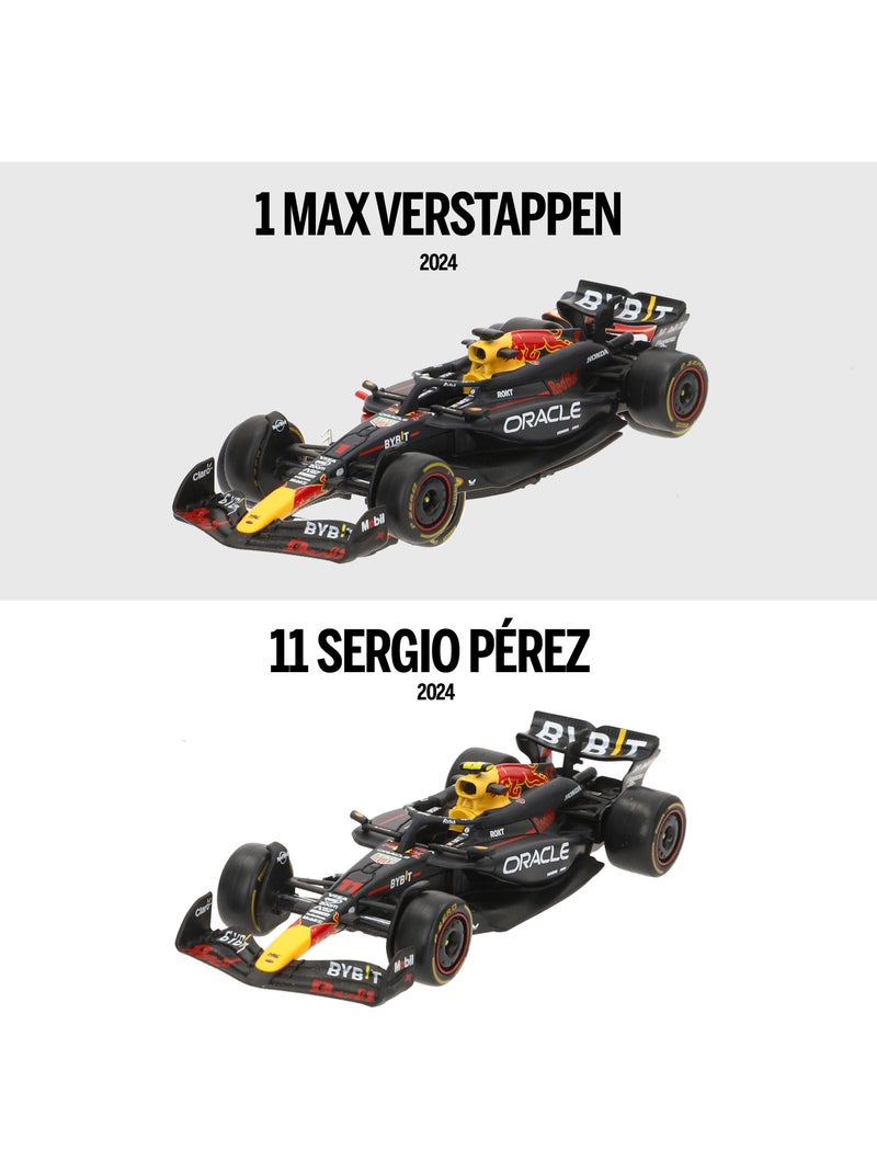 Burago set 2 voitures 1:43 oracle red bull rb20 max verstappen et sergio pérez f1 2024 N/A - Kiabi