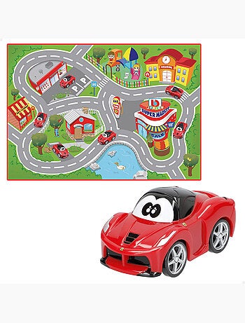 Burago set de jeu tapis de circuit pour bébé avec voiture ferrari laferrari