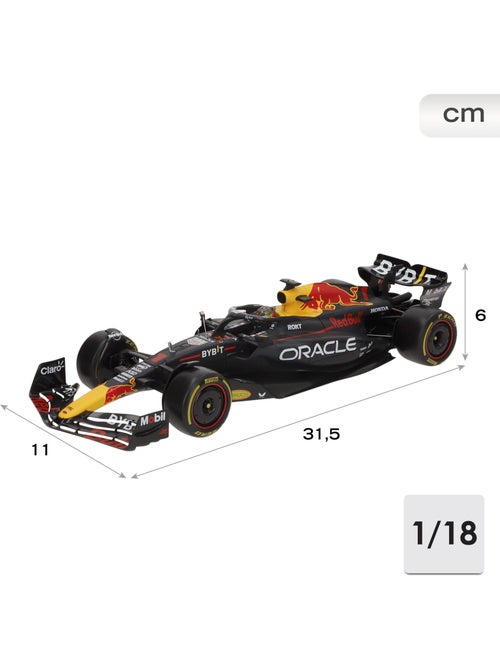 Burago voiture 1:18 red bull racing rb19 verstappen f1 2023 - Kiabi