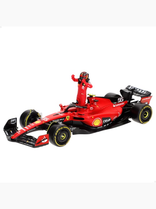 Burago voiture 1:24 ferrari racing sf-23 sainz f1 2023 - Kiabi