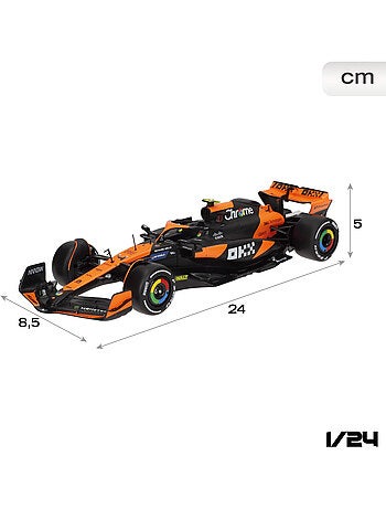 Burago voiture 1:24 mclaren mcl38 lando norris f1 2024