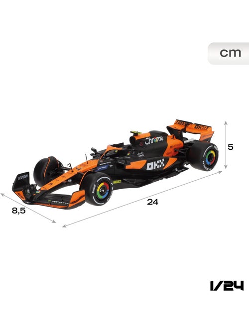 Burago voiture 1:24 mclaren mcl38 lando norris f1 2024 - Kiabi