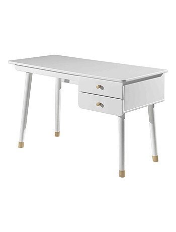 Bureau 2 tiroirs en bois