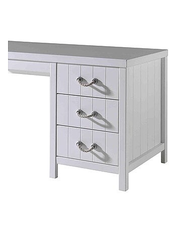 Bureau 3 tiroirs en bois