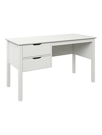 Bureau à deux tiroirs pin massif LEOPOLD