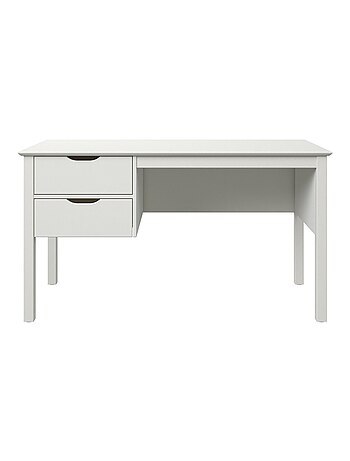Bureau à deux tiroirs pin massif LEOPOLD