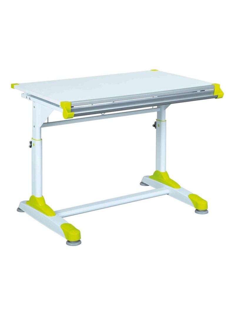 Bureau à plan inclinable en bois Blanc - Kiabi