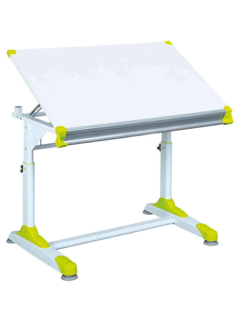 Bureau à plan inclinable en bois Blanc - Kiabi