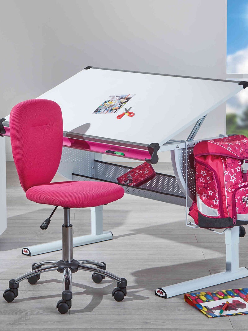 Bureau à plan inclinable en bois Blanc - Kiabi