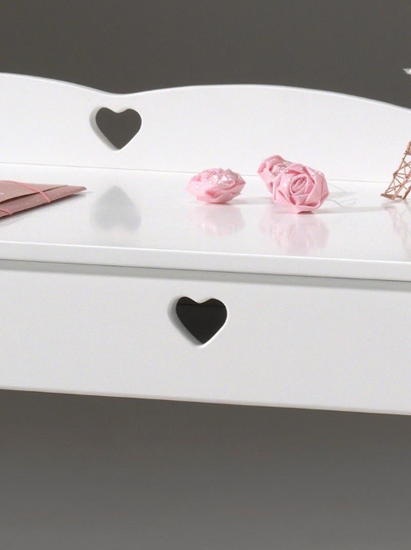 Bureau avec petits cœurs Blanc - Kiabi