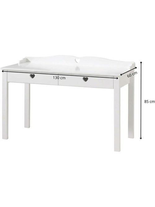 Bureau avec petits cœurs - Kiabi