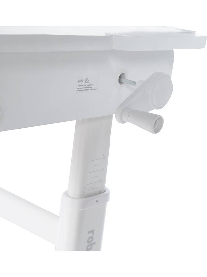 Bureau Basic réglable en hauteur Blanc - Kiabi