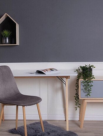 Bureau blanc et bois 120 x 60 x 75 cm - House Nordic