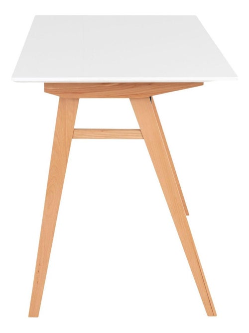 Bureau blanc et bois 120 x 60 x 75 cm - House Nordic - Kiabi