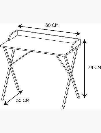 Bureau En Métal Et Mdf Terrazzo - Home Deco Kids