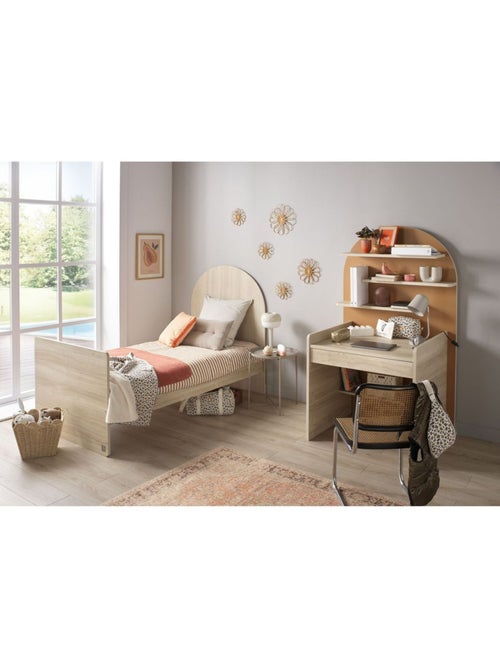 Bureau enfant - décor bois chêne sépia forme arche - SAUTHON - Kiabi