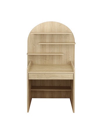 Bureau enfant - décor bois chêne sépia forme arche - SAUTHON