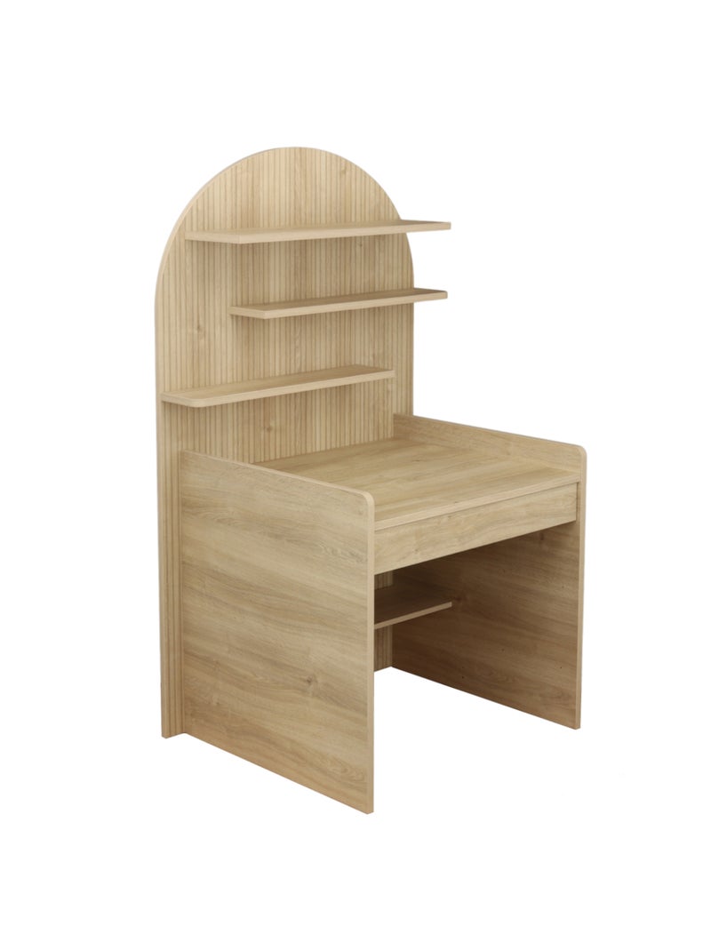 Bureau enfant - décor bois chêne sépia forme arche - SAUTHON Marron - Kiabi