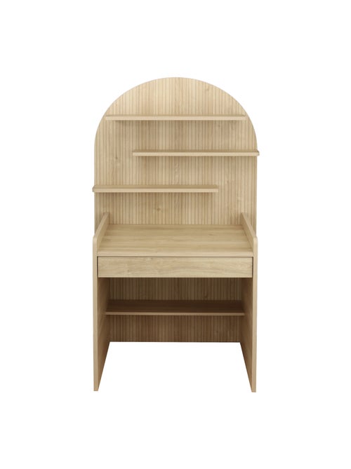 Bureau enfant - décor bois chêne sépia forme arche - SAUTHON - Kiabi