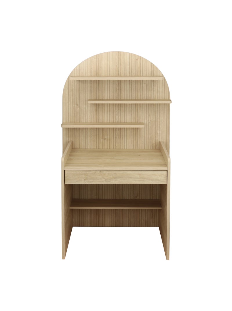 Bureau enfant - décor bois chêne sépia forme arche - SAUTHON Marron - Kiabi