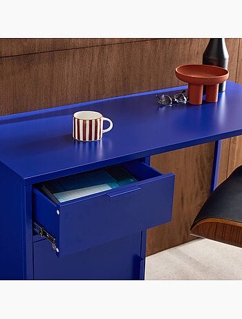 Bureau enfant acier laminé 1 tiroir Soho