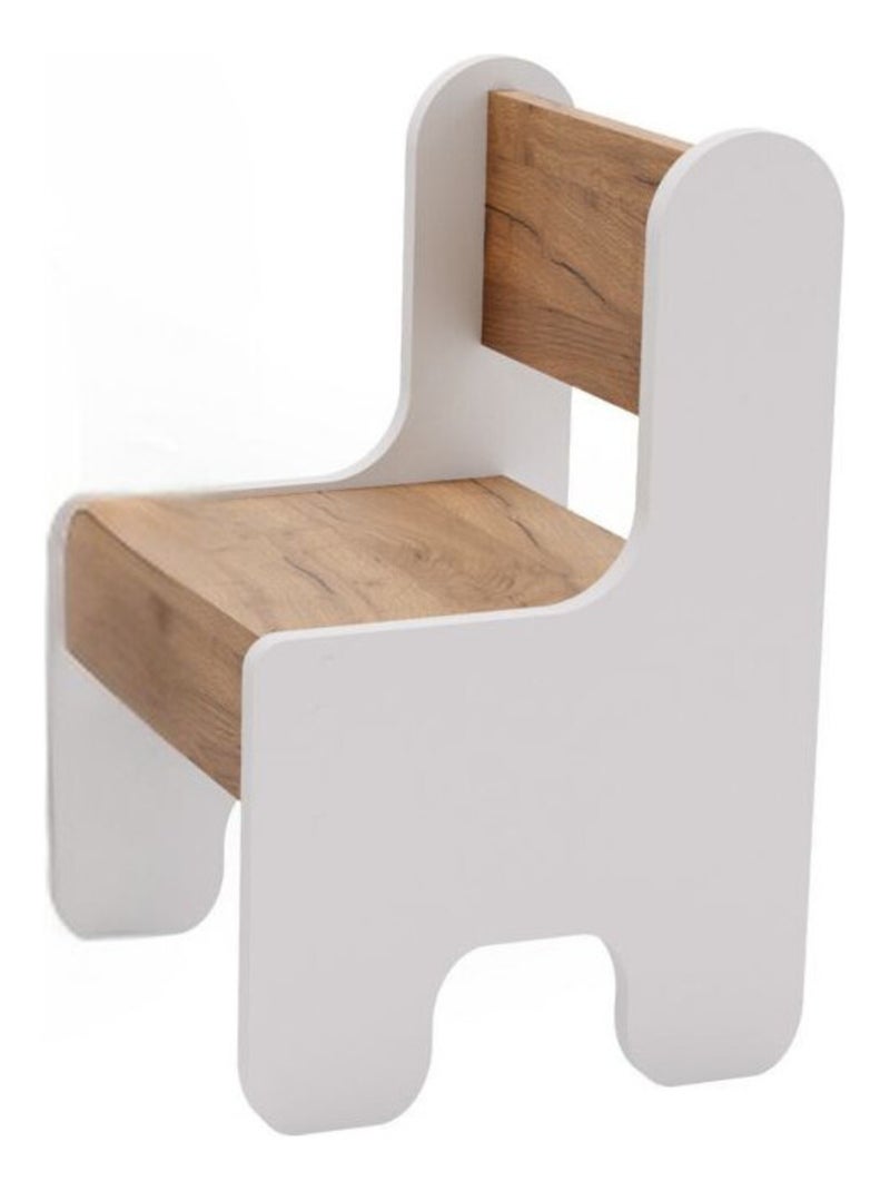 Bureau enfant avec chaise Blanc Marron - Kiabi