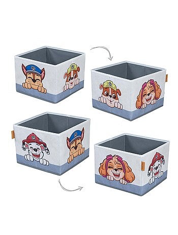 Bureau et banc enfant 2-en-1 en bois + 2 bacs de rangements 'Roba Paw Patrol'