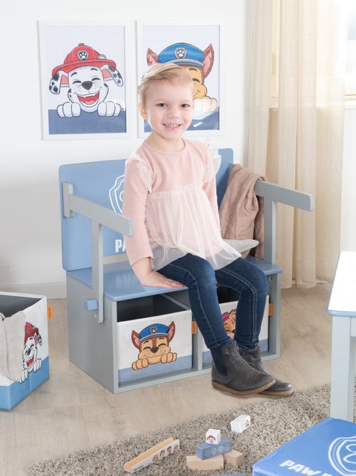 Bureau et banc enfant 2-en-1 en bois + 2 bacs de rangements 'Roba Paw Patrol' - Kiabi Bureau et banc enfant 2-en-1 en bois + 2 bacs de rangements 'Roba Paw Patrol' - Kiabi