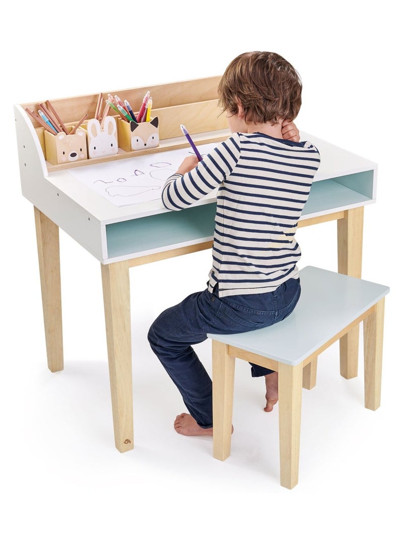 Bureau et chaise enfant Beige - Kiabi
