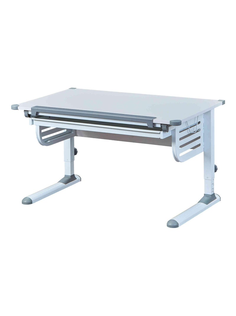 Bureau évolutif à plan inclinable en bois Blanc - Kiabi