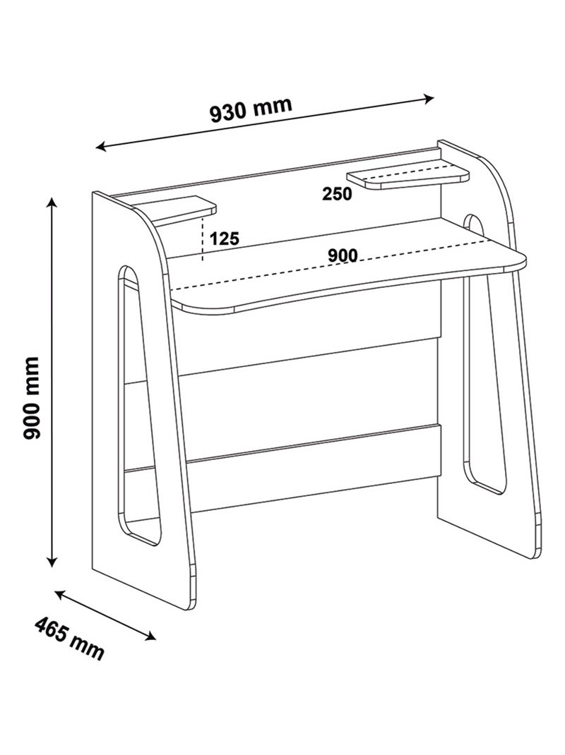 Bureau Filius - AKITEN RETAIL Blanc Blanc - Kiabi