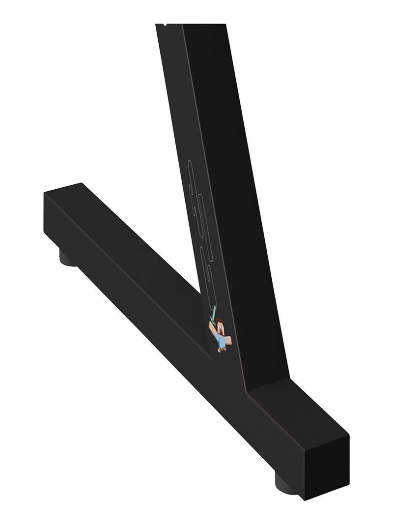 Bureau gaming avec LED et support casque et gobelet 'Roba' - Minecraft Noir Multicolore - Kiabi