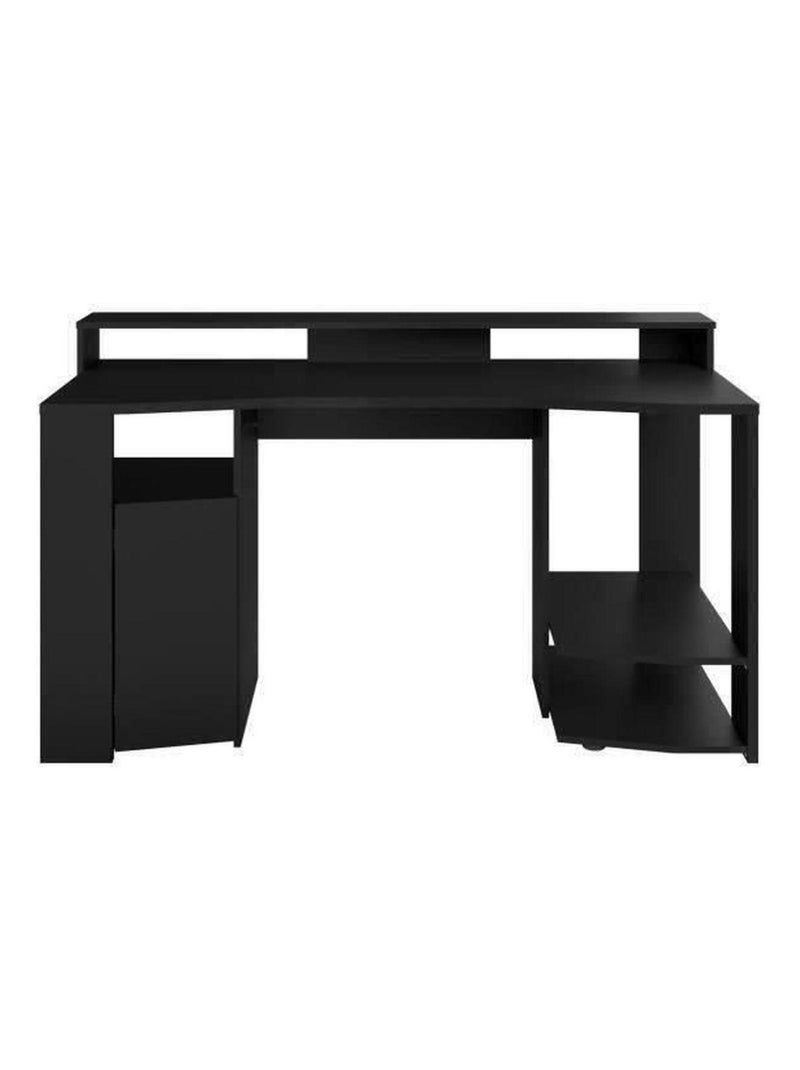 Bureau gaming LED droit noir 152 x 61,5 x Hauteur - Parisot Noir Noir - Kiabi