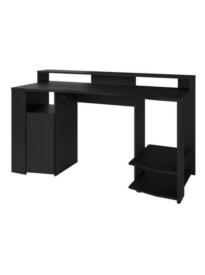 Bureau gaming LED droit noir 152 x 61,5 x Hauteur - Parisot Noir Noir - Kiabi