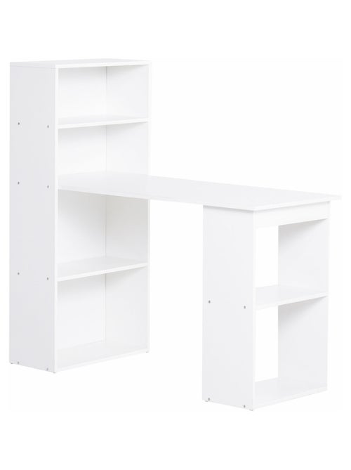 Bureau informatique + bibliothèque 120L x 55l x 120H cm - Kiabi