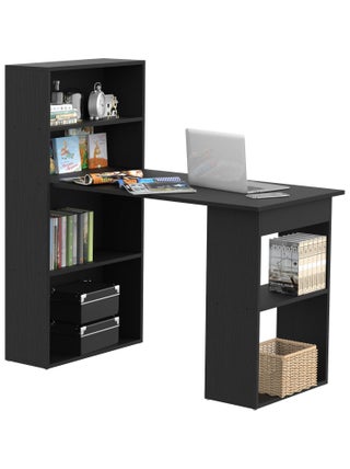Bureau informatique + bibliothèque 120L x 55l x 120H cm