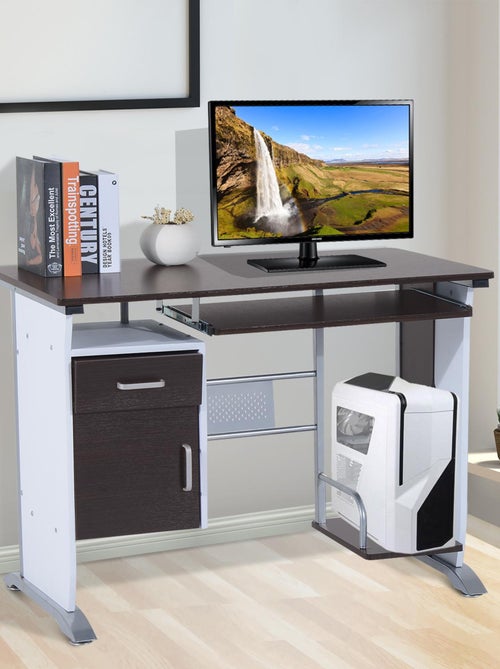 Bureau informatique design MDF - Kiabi