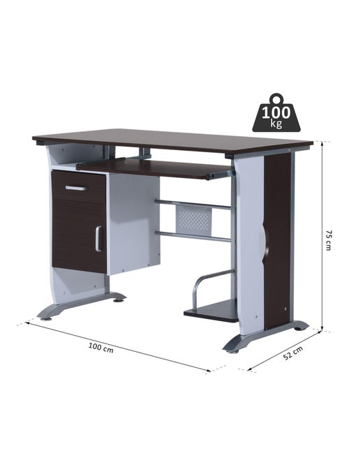 Bureau informatique design MDF - Kiabi