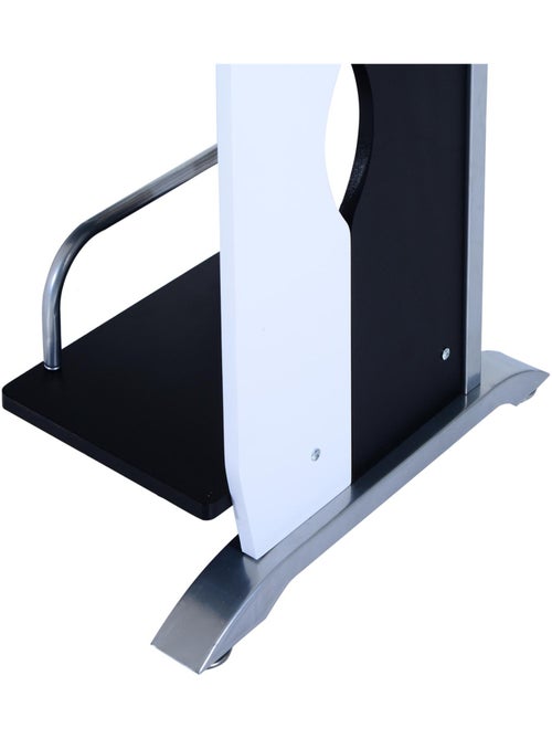 Bureau informatique design MDF noir et blanc - Kiabi
