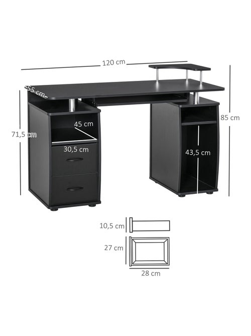 Bureau informatique design multi-rangements - Kiabi