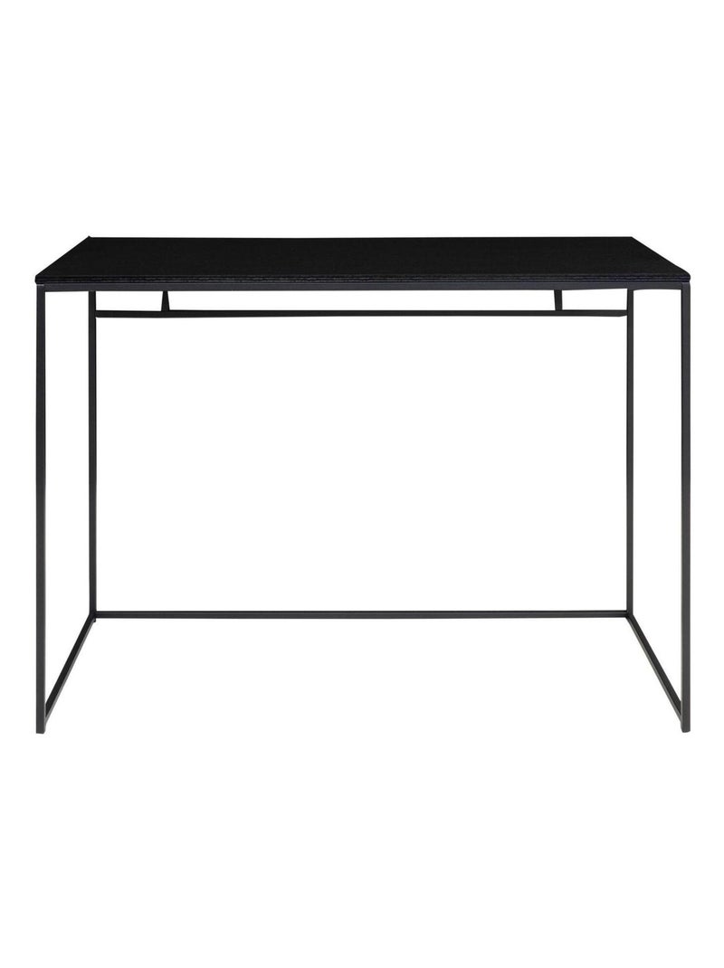 Bureau noir avec cadre noir 100 x 45 x 75 cm - House Nordic Noir mat - Kiabi