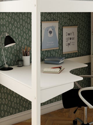 Bureau optionnel effet bois pour mezzanine COLETTE