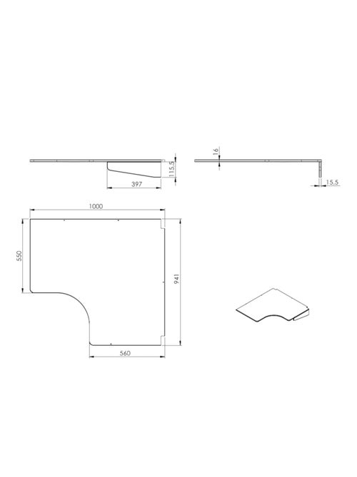 Bureau optionnel effet bois pour mezzanine COLETTE - Kiabi Bureau optionnel effet bois pour mezzanine COLETTE - Kiabi