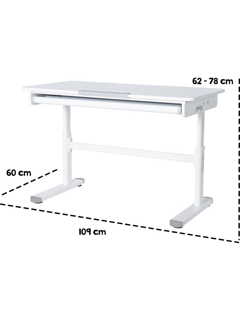 Bureau por enfant Smart Grow avec tiroir Blanc - Kiabi